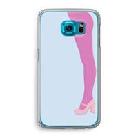 Pink panty: Samsung Galaxy S6 Transparant Hoesje