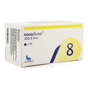 Novofine Ster Naald 8mm/30g 100 St
