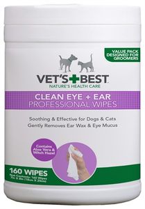 VETS BEST CLEAN EAR / EYE WIPES HOND 160 ST