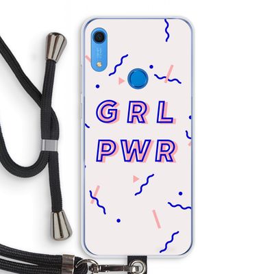 GRL PWR: Huawei Y6s Transparant Hoesje met koord