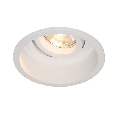 Artdelight Inbouwspot Rex rond Ø 9,2 cm wit