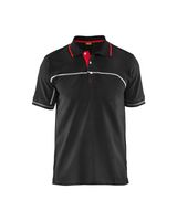 Blaklader poloshirt pique 3389- 1050 zwart/rood mt XXL