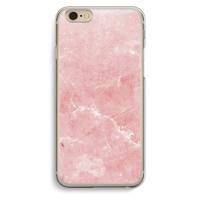 Roze marmer: iPhone 6 / 6S Transparant Hoesje