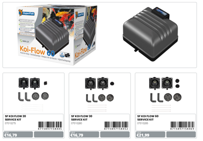 Superfish Koi Flow 60 service kit