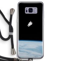 Alone in Space: Samsung Galaxy S8 Transparant Hoesje met koord
