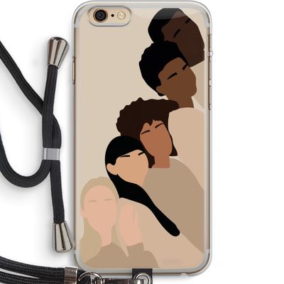 Sweet creatures: iPhone 6 PLUS / 6S PLUS Transparant Hoesje met koord