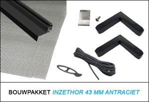 Bouwpakket Antraciet 43 mm Inzethor