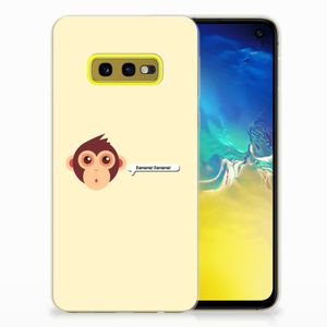 Samsung Galaxy S10e Telefoonhoesje met Naam Monkey