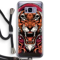 Tiger and Rattlesnakes: Samsung Galaxy S8 Plus Transparant Hoesje met koord