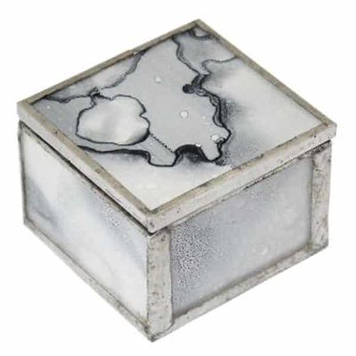 Sieradendoos van Glas (Grijs)