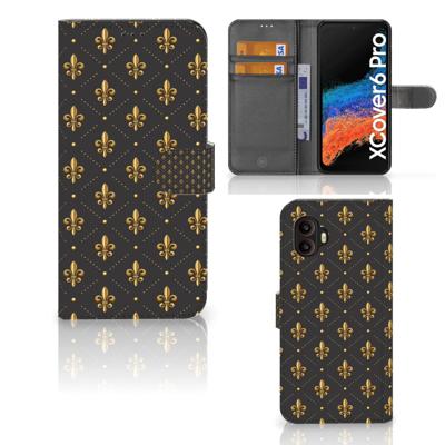 Samsung Galaxy Xcover 6 Pro | Telefoon Hoesje | Franse Lelie | Portemonnee hoesje
