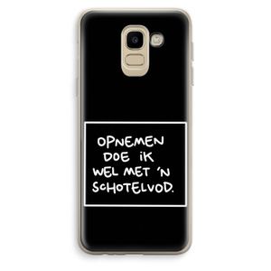 Schotelvod: Samsung Galaxy J6 (2018) Transparant Hoesje