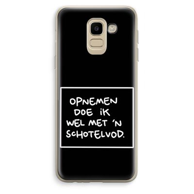 Schotelvod: Samsung Galaxy J6 (2018) Transparant Hoesje