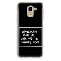Schotelvod: Samsung Galaxy J6 (2018) Transparant Hoesje