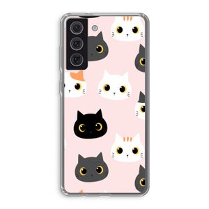 Katten: Samsung Galaxy S21 FE Transparant Hoesje