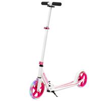 Sportstep met Aluminium Platform Verstelbaar Handvat Duurzame Opvouwbare Step met Verlichte Wielen voor Kinderen Vanaf 10 Jaar