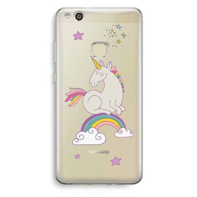 Regenboog eenhoorn: Huawei Ascend P10 Lite Transparant Hoesje