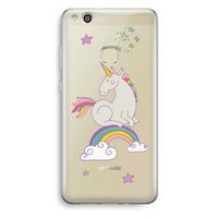 Regenboog eenhoorn: Huawei Ascend P10 Lite Transparant Hoesje