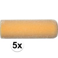 Lakverf roller velvet 10 cm 5 stuks - Verfrollers - thumbnail