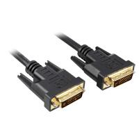 Sharkoon 5m DVI-D to DVI-D (24+1) DVI kabel Zwart