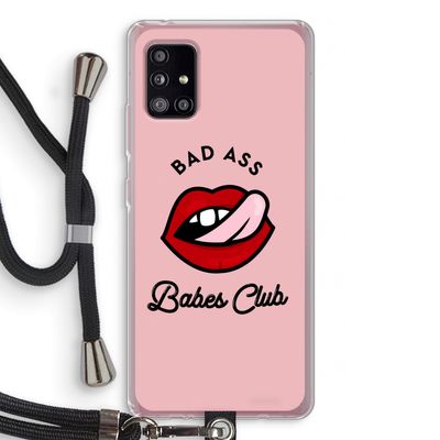 Badass Babes Club: Samsung Galaxy A51 5G Transparant Hoesje met koord