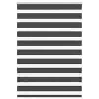 VidaXL Zebra rolgordijn 115x150 cm stofbreedte 110,9 cm zwart