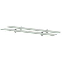 Schappen zwevend 2 st 90x20 cm 8 mm glas