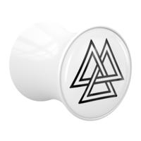 Double Flared Plug met Nordic Runes Acryl Tunnels & Plugs