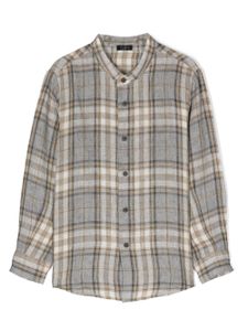 Il Gufo chemise à carreaux - Gris