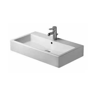 Duravit Vero Wastafel Met 1 Kraangat 80x47x17.5 cm Keramiek Glanzend Wit