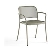EMU Café tuinstoel met arm grey green