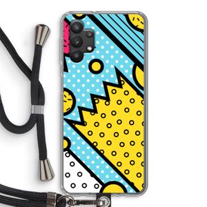 Pop Art #1: Samsung Galaxy A32 5G Transparant Hoesje met koord