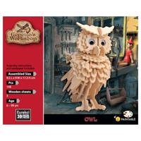 Eureka Gepetto&apos;s workshop houten bouwpakket 3d - uil