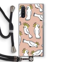 Papegaai: Samsung Galaxy Note 10 Transparant Hoesje met koord