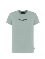 Ballin Zomer t-shirt jongens - groen - Waffle embroidery