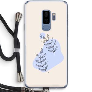 Leaf me if you can: Samsung Galaxy S9 Plus Transparant Hoesje met koord