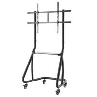 Hama TV Standaard + Wielen in Hoogte Verstelbaar voor Schermen tot 100 Inch Zwart Hama TV Standaard + Wielen in Hoogte Verstelbaar voor Schermen tot 100 Inch Zwart