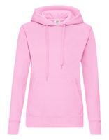 Fruit Of The Loom F409 Ladies´ Classic Hooded Sweat - Light Pink - M