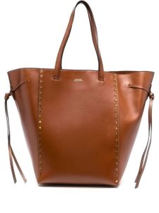 ISABEL MARANT sac cabas Oskan à clous - Marron