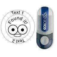 Found it! - Stempel met tekst, rond Ø 25mm (Nr. 22)