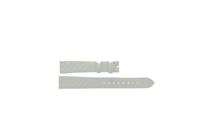 Horlogeband Burberry BU1797 Leder Wit 16mm