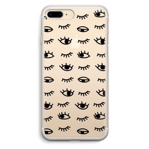 Eye pattern #2: iPhone 7 Plus Transparant Hoesje