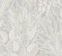 Livingwalls Stories of Life - Grijs - Bladeren - 396534