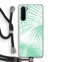 Palmbladeren: OnePlus Nord Transparant Hoesje met koord Palmbladeren: OnePlus Nord Transparant Hoesje met koord