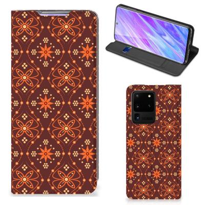Samsung Galaxy S20 Ultra | Hoesje met Magneet | Batik Brown