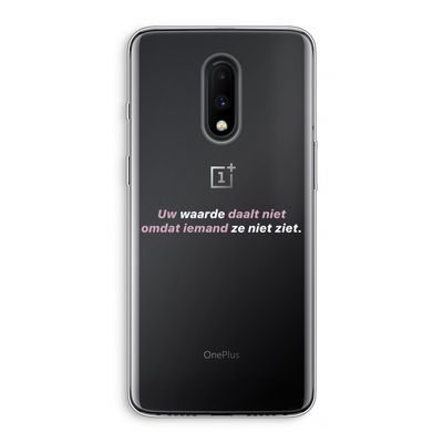 uw waarde daalt niet: OnePlus 7 Transparant Hoesje