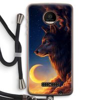 Night Guardian: Motorola Moto Z Force Transparant Hoesje met koord