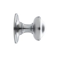 De Oude Deurklink Deurknop 80mm - Rond draaibaar mat nikkel - thumbnail