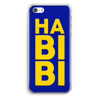 Habibi Blue: iPhone 5 / 5S / SE Transparant Hoesje