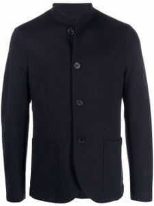 Harris Wharf London blazer en laine à col montant - Bleu